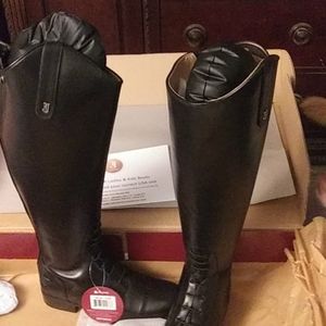 New Women black equestrian boot